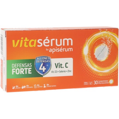 Vitaserum By Apiserum Defensas Forte 30 Comprimidos Efervescentes