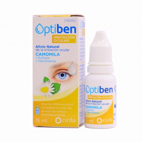 Optiben Irritated Eyes Eye Drops 15Ml