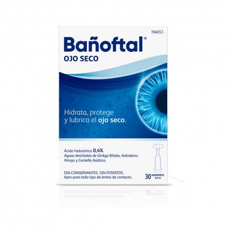 Bañoftal Ojo Seco 30 Monodosis 0,5Ml