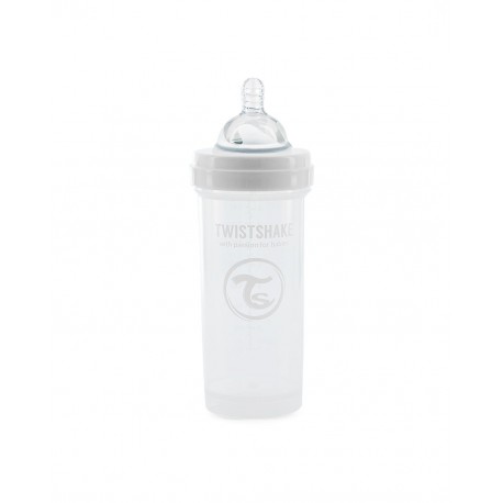 Twistshake Biberon Anticolico Blanco 260Ml