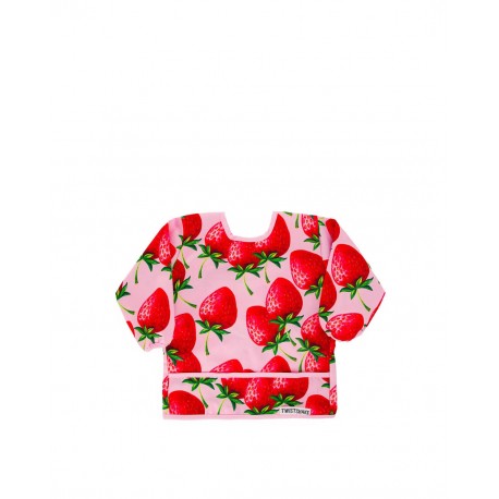 Twistshake Bib Strawberries Long Sleeve