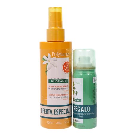 Polysianes Spray Sublime BIO SPF50 200Ml + Regalo Champu Seco Ortiga 50Ml