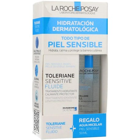 La Roche Posay Toleriane Sensitive Fluido 40Ml + Regalo Agua Micelar 50Ml