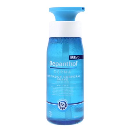 Bepanthol Derma Limpiador Corporal Suave Gel Diario  1 Envase 400 Ml