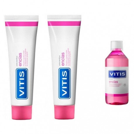 Vitis Encias Pasta Dentifrica 2x150ml + Colutorio 30Ml