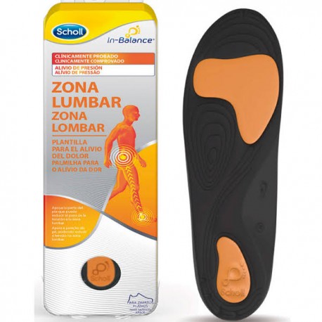 Plantillas Zona Lumbar Scholl In-Balance Talla S 1 Par