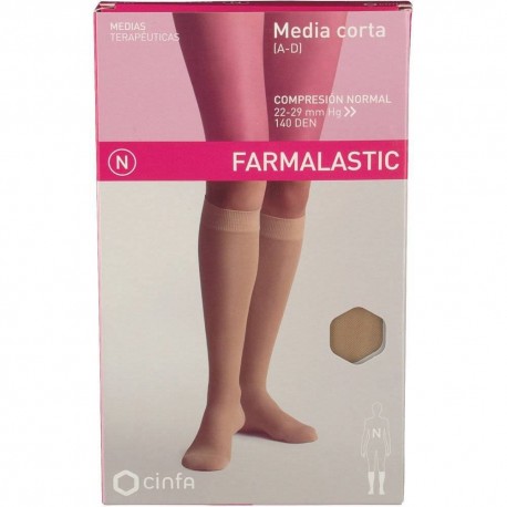 Farmalastic Media Corta (A-D) Comp Normal Beige T Grande